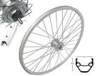 28 Zoll Vorderrad Laufrad Nabendynamo Hohlkammer Alu geöst 28" Shimano DH-3N31