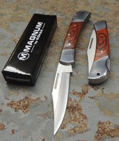 Böker Magnum " Handwerksmeister 2 " Messer Taschenmesser 440A Stahl Holzgriff