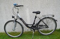 Alu City Star Damen Fahrrad 28 Zoll 7 Gang SRAM S7 Dämpfer basil Klingel schwarz