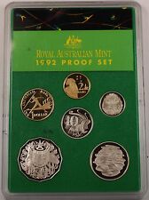 1992 Australian Proof Set 6 Gem Coins Slight Scuffs on the Case No Box No Coa