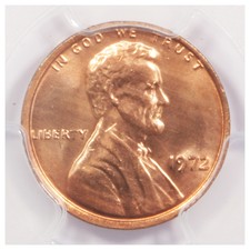 Doubled Die Obverse 1972 Lincoln Cent Pcgs Ms65Rd Ddo Fs-109 Error !