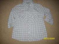 Damen Bluse 3/4 Arm Gr.40 hellblau/gelb/weiß