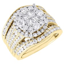 3 piece gold wedding rings