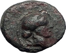 SARDES in LYDIA 133BC Apollo Club Wreath Authentic Ancient Greek Coin i59521