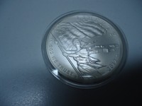 USA 2012 - 1 Dollar in Silber, stgl. - SPANGLED BANNER