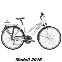 Damen Trekkingrad Fahrrad Pegasus Solero SL Shimano 24G weiß 45 cm Alu 2016