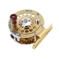 Fliegenrolle Metall Fly Fisch fangen Angelrolle Aluminium Angelzubehör BF600A