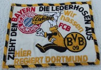 Borussia Dortmund Aufnäher BVB Patch, Kutte kein Anti Bayern