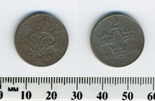 Sweden 1950 - 2 Ore Iron Coin