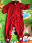 �� Baby Girls �� Cute�� �� Red Mickey Mouse Sleeper Outfit �� Sz 6 Months�� 
