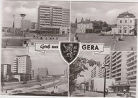 AK GERA Dr.Rud.Breitscheid Straße Kunstgalerie Thälmann Str.Auslese Bild Verlag 