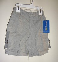 GENUINE KIDS FROM OSHKOSH Boys Knit Cargo SHORTS SIZE-3T NEW