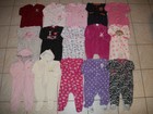 Baby Girls Clothes/Sleepers Lot of 15 Size 6-9 Months Fall/winter