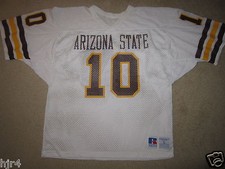 Arizona State Sun Devils Asu #10 Game Used Worn Football Jersey