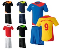 10er Erima Glasgow Trikotsatz Set Gr. S - 2XL inkl. Rückenflock Verein + NR