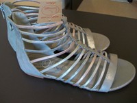 S OLIVER Römer Sandale silber-rosa Echtleder Gr. 39 - Neu mit Et.