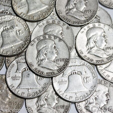 (200) Coins Franklin halve Dollars 90% Silver! $100 face value