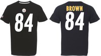 NFL Name&Number T-Shirt PITTSBURGH STEELERS Antonio Brown #84 Eligible Receiver