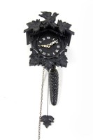 Nostalgische kleine Wanduhr Schwarzwalduhr Schwarzwaldhaus m. Gewicht Pendeluhr