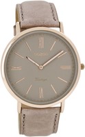 Oozoo Ultra Slim Vintage Uhr C7352 - rosagrau/rose - 40 mm - Lederband
