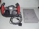 SONY PLAYSTATION GAME UNIT CONSOLE MODEL # SCPH-9001 RACING WHEEL CLEAN