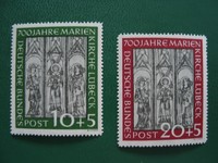 BRD 1951 MiNr 139-140 postfrisch, tiefst gepr. Schlegel BPP, M€ 200,-- (B165)