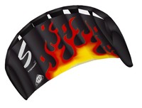 HQ Lenkdrachen Lenkmatte Drachen Symphony Beach III 1.3 Flame Kite