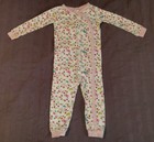 EUC Gymboree Girl Clothes 2T One Piece Flower Butterfly Footless Pajama Sleeper