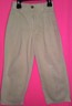 Boys IZOD Uniform Pants 5 5R Tan Khaki Pleated Front Slacks EUC