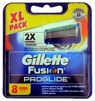 8 Klingen Gillette Fusion Proglide Rasierklingen Neu & Original 