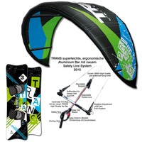 KITE SET TRANS PRIME 2015 ~ 9 QM + BAR + BAG + LEICHTWIND KITEBOARD 161 CM