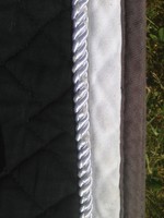 Edle Dressurschabracke*taupe*Silber*schwarz*Schabracke*Full*Warmblut*Satteldecke