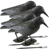 4er PACK TAUBENSCHRECK  Rabe Krähe Vogelschreck Lockvogel Taubenabwehr