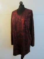 Edles Sorella by Cat Langarm Shirt Gr. 46 Lang V-Neck Glitzer Neuwertig 3337