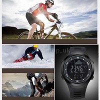 Angeln Watch Höhenmesser Thermometer Wettervorhersage Digitaluhr HOT X1W4