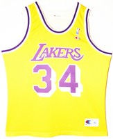 Champion NBA Basketball Los Angeles Lakers #34 O'Neal Trikot/Jersey 48 XL