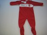 NEW BABY BOYS GIRLS SIZE 24 MONTHS CHRISTMAS FLEECE BLANKET SLEEPER RED NWT