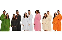 Kimono Terry Adults Bathrobe, Kimono Bath Robe for Women and Men with embroidery