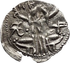 Ivan Alexander Michael Asen Iv Silver Medieval Coin Jesus Christ i37089
