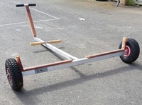 Slipwagen, für OPTIMIST, Aluminium, L 1.25m, Br 1.30m
