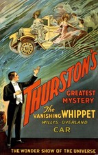 1925 Thurston Magic Show Trick Ad Poster Vanishing Whippet Car New Print 740