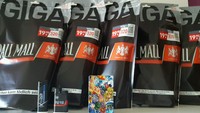 5 x Pall Mall Black Edition 145g Volumentabak, ,2 Feuerzeuge, 1 Zigarettenbox 