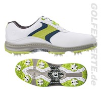 FOOTJOY GOLF HERREN GOLFSCHUHE CONTOUR SERIES WHITE/NAVY/LIME WASSERDICHT
