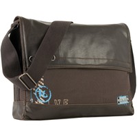 DANIEL RAY Umhängetasche SIXTEEN Schultertasche Laptop Tasche Messenger Braun