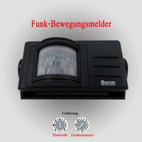 BYRON Funk Bewegungsmelder antazid 433,92MHz Stellräder A-P 1-16 Wandmontage 30m