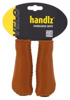 Velo Lenkergriffe Leder braun Griffe Ledergriffe Fahrrad Lenker Griffe Neu