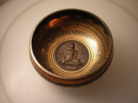 klangschale Singing Bowl Nepal 1520gram mit  Klöppel(XXL39)