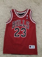 Michael Jordan MJ 23 Chicago Bulls Sammler Wende Champion Trikot Jersey