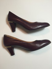 Vintage Ladies Leather Pumps Etienne Aigner Pump Heels 70s 80s