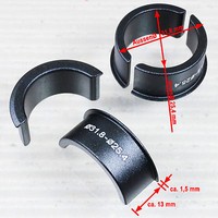 ADAPTER HÜLSE FÜR LENKER ZU VORBAU KLEMMUNG VON 25,4 AUF 31,8 MM DURCHMESSER